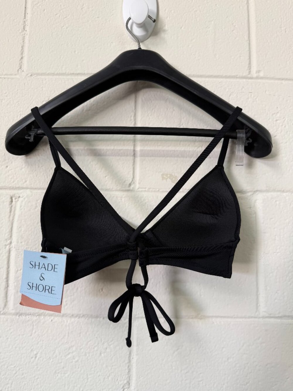 NWT Shade & Shore Black Push Up Bikini Top